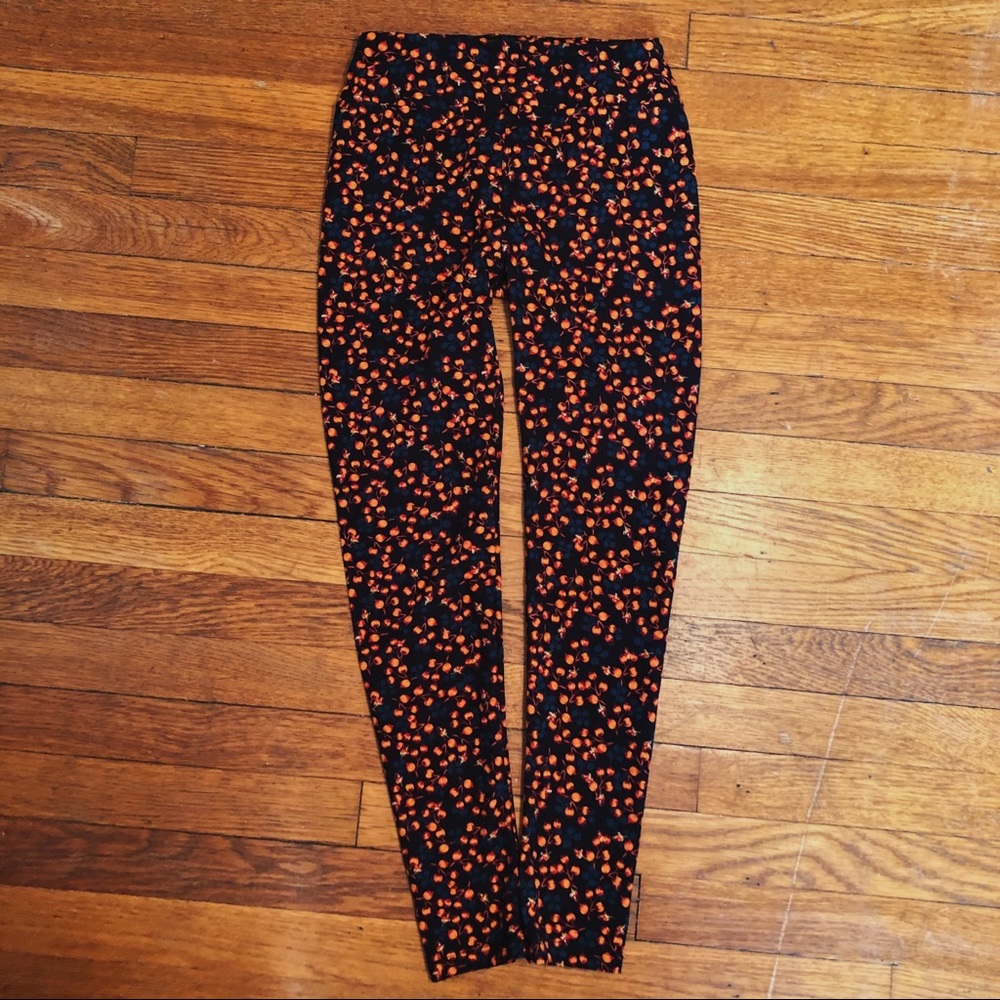 LuLaRoe Floral Leggings “One Size” Fits XS/S